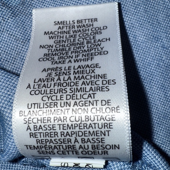 Travis Mathew Blue Floral Print Golf Polo Shirt Medium| 1MS071 Pima Cotton Blend - Picture 10 of 12